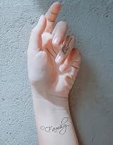 30 Sheets Fine Line Temporary Tattoos Realistic Removable Body Art Words view 5