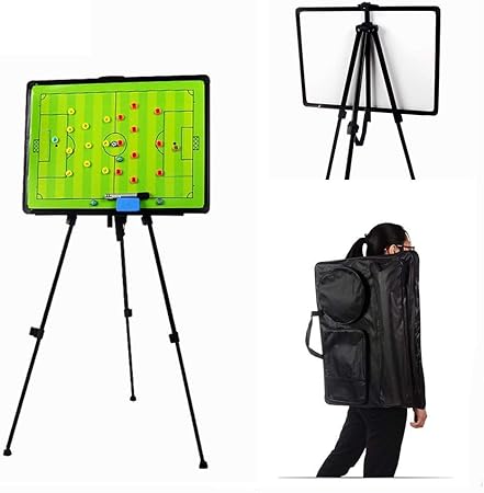 Chseea Carpeta Pizarra Tactica De Futbol Con Caballete Tripode Y Bolsa De Transporte Magneticas Tablero De Tacticas Para Entrenador Entrenamiento De Futbol Con Imanes Lapiceros Y Goma De Borrar 1 Amazon Es Deportes