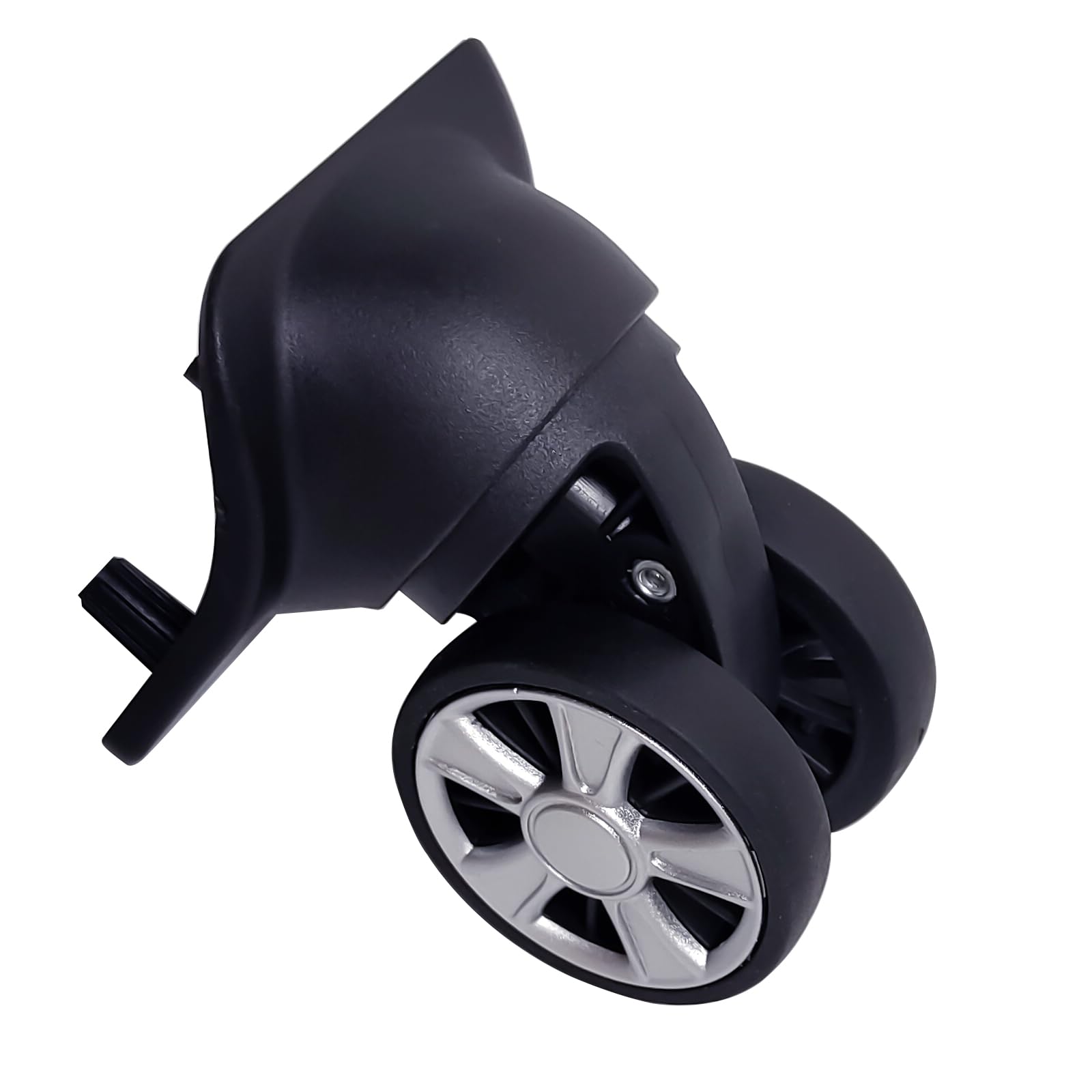 NUOZE Spinner Luggage Wheels Replacement for Suitcase, Wheels Parts Roller Suitcase Tourister Travel Trunk Caster Luggage Replacement Kit (Sliver- 2pcs)
