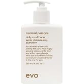EVO Normal Persons Daily Lightweight Conditioner for Oily Hair, 10.1 fl oz | Softens strands, reduces frizz and refreshes scalp with peppermint oil and panthenol, vegan