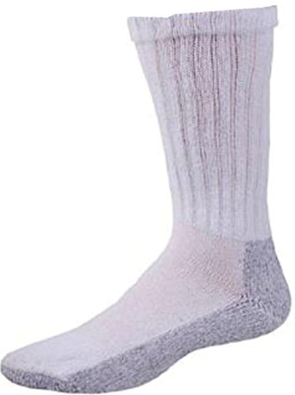 HEAVY DUTY STEEL TOE BOOT SOCKS, GRAY BTM SIZE 1315