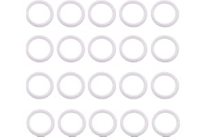 DERNORD PTFE (Teflon) Tri-Clamp Gasket O-Ring - 1.5 Inch Style Fits OD 50.5MM Sanitary Pipe Weld Ferrule (Pack of 20)