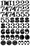 Jazzstick Large Numbers Decorative Sticker Value Pack 5 sheets, Black 14C02