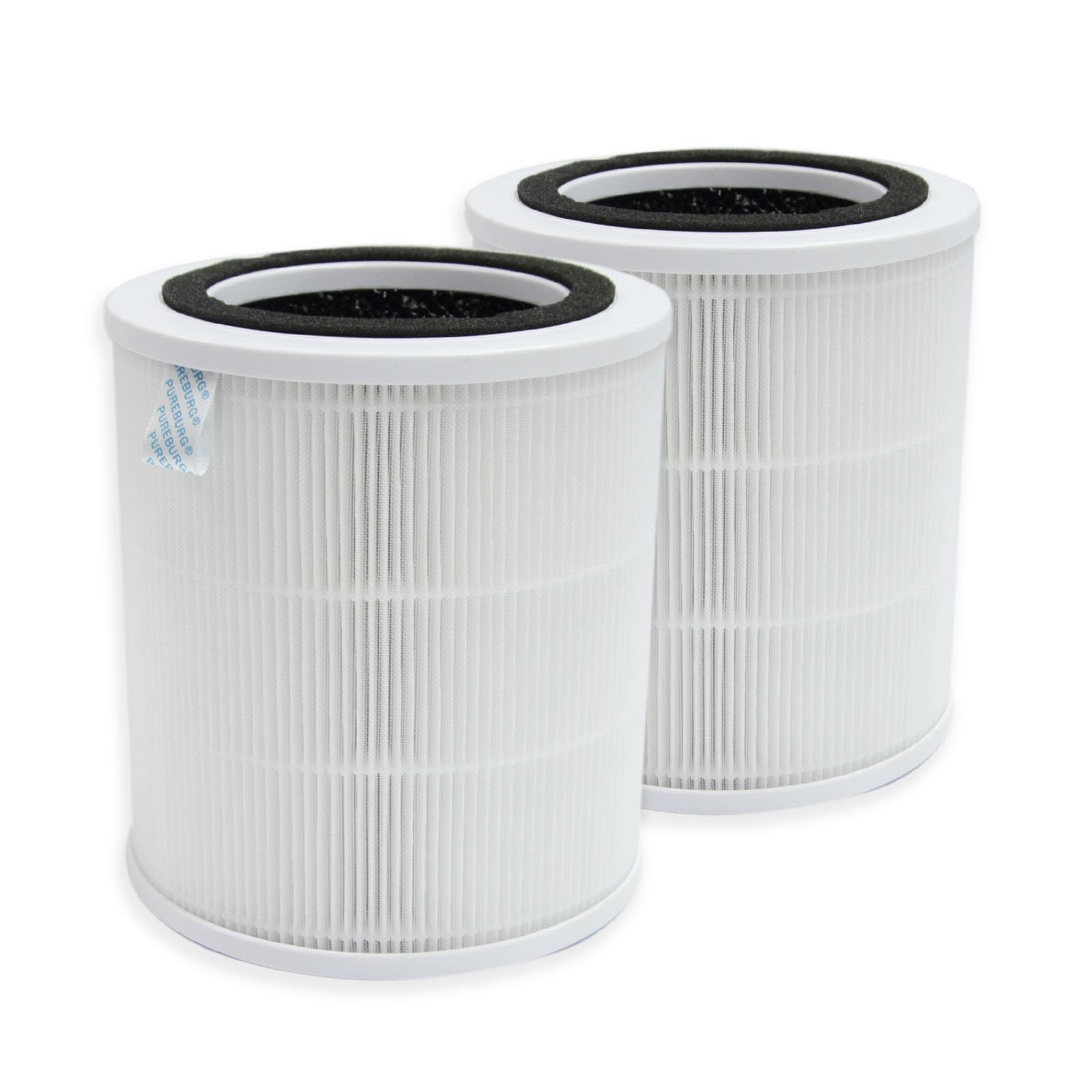 PUREBURG AR2S Replacement True HEPA Filter Compatible with TCL Breeva A2 Air Purifier, H13 3-Stage Filtration 2-Pack