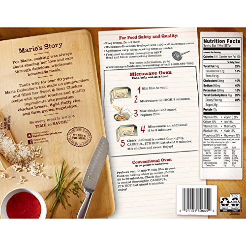 Marie Callender's Frozen Dinner, Sweet & Sour Chicken, Packed with Protein, 14 Ounce