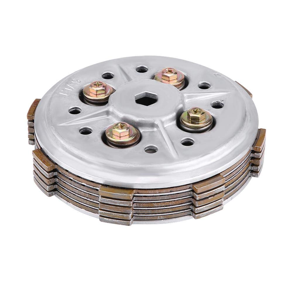 Qiilu Motorcycle Clutch Disc Pressure Plate Assembly for Yamaha YBR125 YBR 125