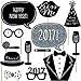 Big Dot of Happiness New Year's Eve - Silver - 2024 New Year's Eve Party Photo Booth Props Kit - 20 Count