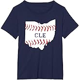Distressed CLE Baseball Shirt T-Shirt
