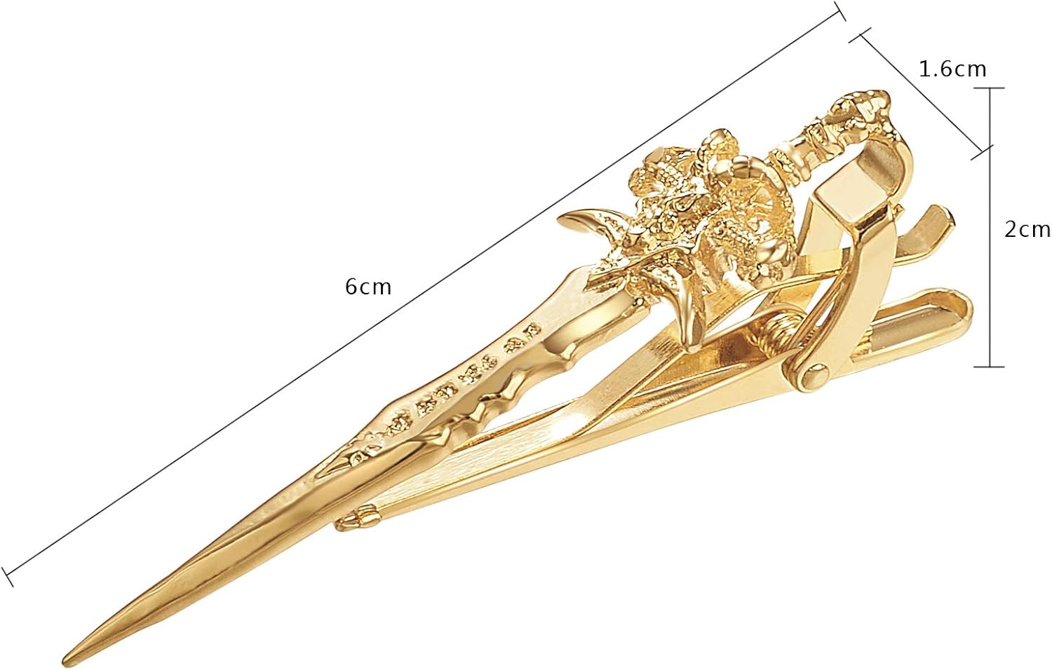 Yousfs Tie Clip Gold Splendid European Sword Tie Clip For Men
