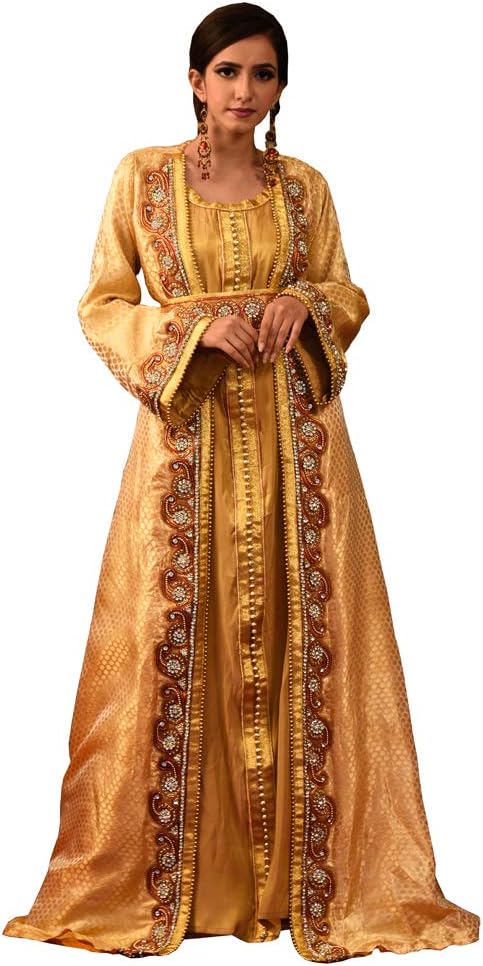 Kolkozy Fashion Women's Hand Made Morrocon Style Kaftan Biskit