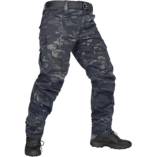 KOCTHOMY Cargo Pants for Men Waterproof Tactical Hiking Camo