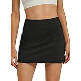 Hiverlay Skorts for Women High Waisted Tennis Skirt with Pocket Golf Skirts Built-in Shorts for Pickleball Running Workout