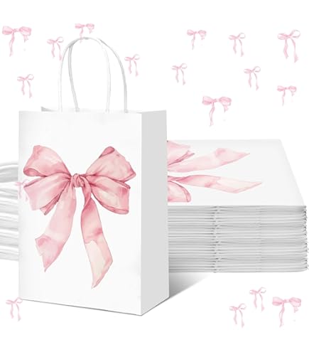 Bolsa De Regalo Grande Con Papel De Seda De 13" Juego De Bolsa Rosa Grande Con Tarjeta De Felicitación, Papel De Seda Y Pegatinas Para Ujeres, Niñas, Adolescentes, Cupleaños, Fiesta, Boda, Día