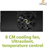 Tecnoware FTX 300W PC Power Supply 8cm Fan 3x SATA 24Pin 4+4 Pin Molex view 6