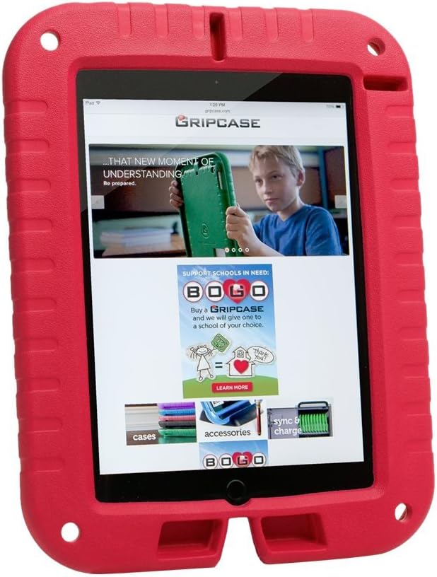 Gripcase SHIELD Carrying Case for iPad Air 2 - Red