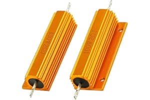 Dahszhi Dahszhi 100W 2 Ohm Aluminum Power Metal Shell Case Wirewound Resistor 2pcs