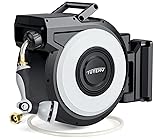 Tuyeho Retractable Garden Hose Reel 130 FT, Wall