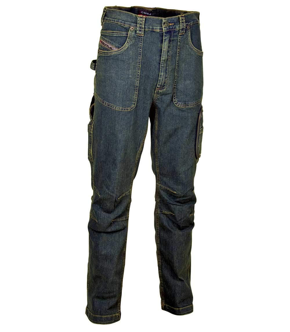 Cofra V152-0-00.Z60 Trousers "Barcelona" Size in Blue, 60