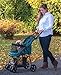 Pet Gear No-Zip Happy Trails Lite Pet Stroller for Cats/Dogs, Zipperless Entry, Easy Fold with Removable Liner, Storage Basket + Cup Holder, Pine Green (PG8030NZPGA)