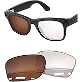 Forobb 1.6MM Polarized Replacement Lenses for Ray-Ban Meta Wayfarer RW4006 / 4008 &amp; Gen 2 RW4012 (50mm &amp; 53mm) Smart Glasses