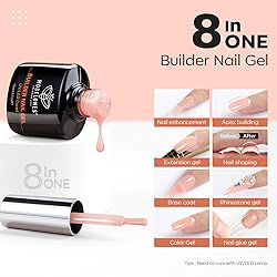 modelones Builder Nail Gel, 8-in-One Sheer Nude