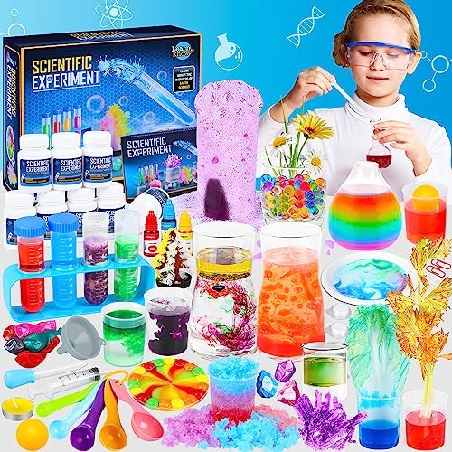 Science Kit for Kids,60 Science Lab Experiments,Scientist Costume Role Play STEM Educational