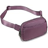 Pander Everywhere Belt Bag for Women, 5 Zipper Pockets Nylon Crossbody Fanny Pack Purse (Purple Lavender)