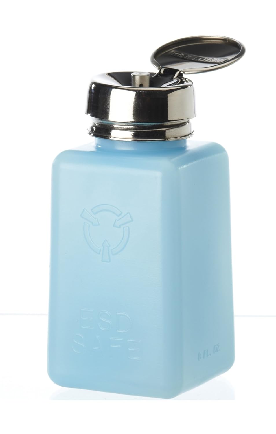 Solvent Dispenser ESD Safe, Static Dissipative, Blue Bottle with Anti-Splash Pump Average Surface resistivit: Science Lab Cleaning Supplies: Industrial & Scientific