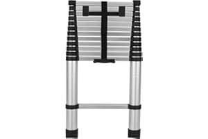 Tough Grade 12.5ft RV Telescoping Ladder | Lightweight Aluminum, Compatible with Lippert On-The-Go Prepped Units, Compact & Secure Locking for Campers & Motorhomes