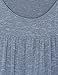 Vinmatto Women's Scoop Neck Pleated Blouse Top Tunic Shirt(XL,Grey Blue)