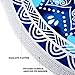 Indian Mandala Microfiber Large Round Beach Blanket with Tassels Ultra Soft Super Water Absorbent Multi-Purpose Towel 59 inch Across (NO.10)