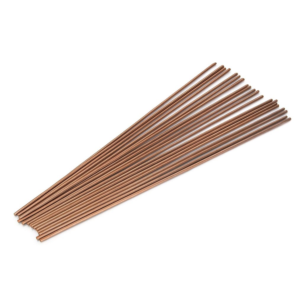 Changor Copper Welding Rods, Self Fluxing Brazing Rods Phosphor Copper Round Welding Wire for Repair Welding Brazing, Phosphor Copper Welding Rods, 20 Pieces DIY Hardware Tools
