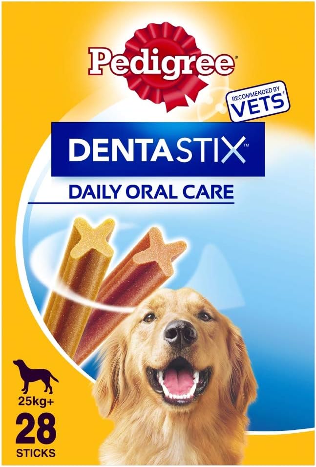 Pedigree Dentastix Daily Dental Care Chews for Dogs 25kg+, 28 Sticks