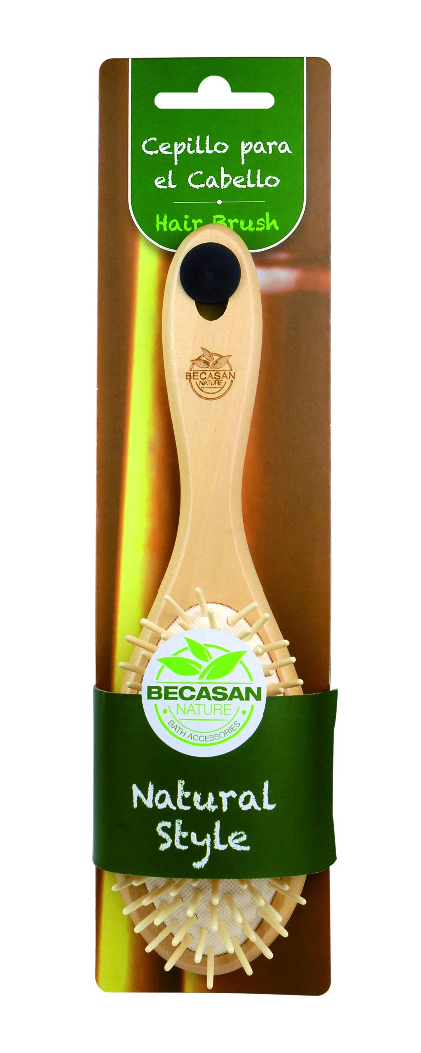 Becasan Nature Large Oval Hair Brush, Pack of 1