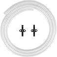 Gevi Household Drain Hose Extension for Nugget Ice Maker GIMN-1000 | 1/4'' ID x 6 Feet Length | Durable Silicone Material with Bending Flexibility | 2 Connectors Included
