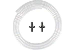 Gevi Household Drain Hose Extension for Nugget Ice Maker GIMN-1000 | 1/4'' ID x 6 Feet Length | Durable Silicone Material with Bending Flexibility | 2 Connectors Included