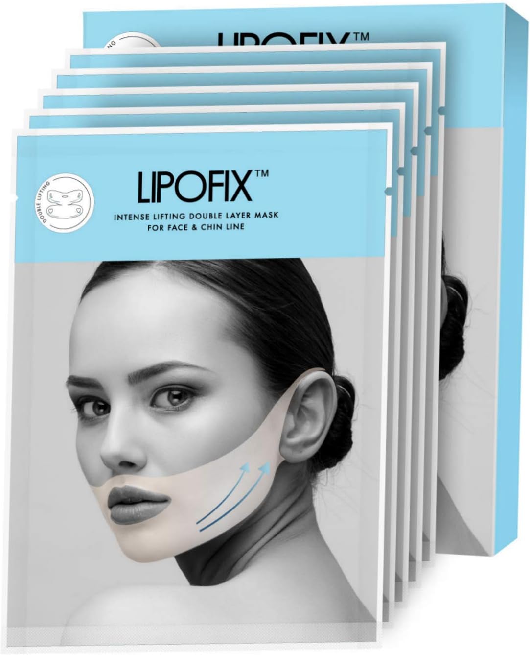 Double Chin Reducer Intense Lifting Double Layer Mask LipoFix - 5 Masks