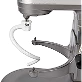 Coated Spiral Dough Hook for KitchenAid 6qt Pro 600 Series Bowl-Lift Stand Mixer - Metal 6 quart Dough Hook Attachment for KP