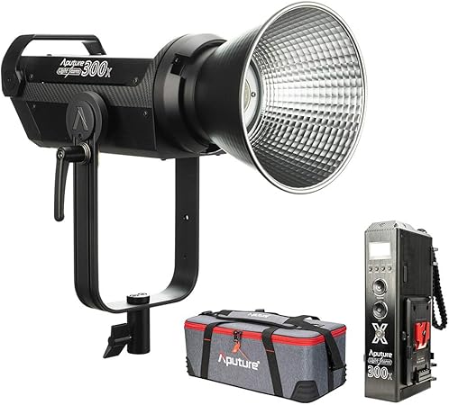 Amazon Aputure Ls 300x Ledビデオライト バイカラー 明るい350w 2700 6500k 高演色 2 4ghz lux 1m ワイヤレスリモコン アプリで遠隔操作 Cctサポートv マウント対応 9 つのエフェクト効果 収納バッグなど付属 定常光ライト 通販