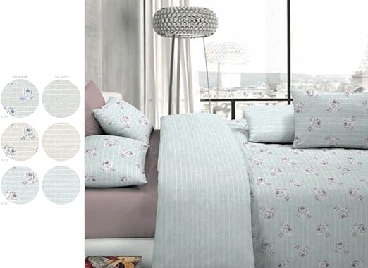 Juego completo 100% sábanas de algodón Linea Dalia Dibujo Virginia 159: Amazon.es: Jardín