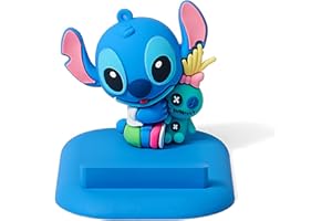 Amolaliz Phone Stand for Desk - Cute Cell Phone Holder - Compatible with All Mobile Phones, Cartoon Desktop Accessories Bedroom Decor (Blue)