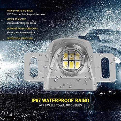 Auxiliary Reverse Light Bulb,LEADTOPS Mini Universal Super Bright Backup Parking LED Light Lamp Waterproof, Backup camera Illumination for Truck Vehicle,Enhances camera performance at night