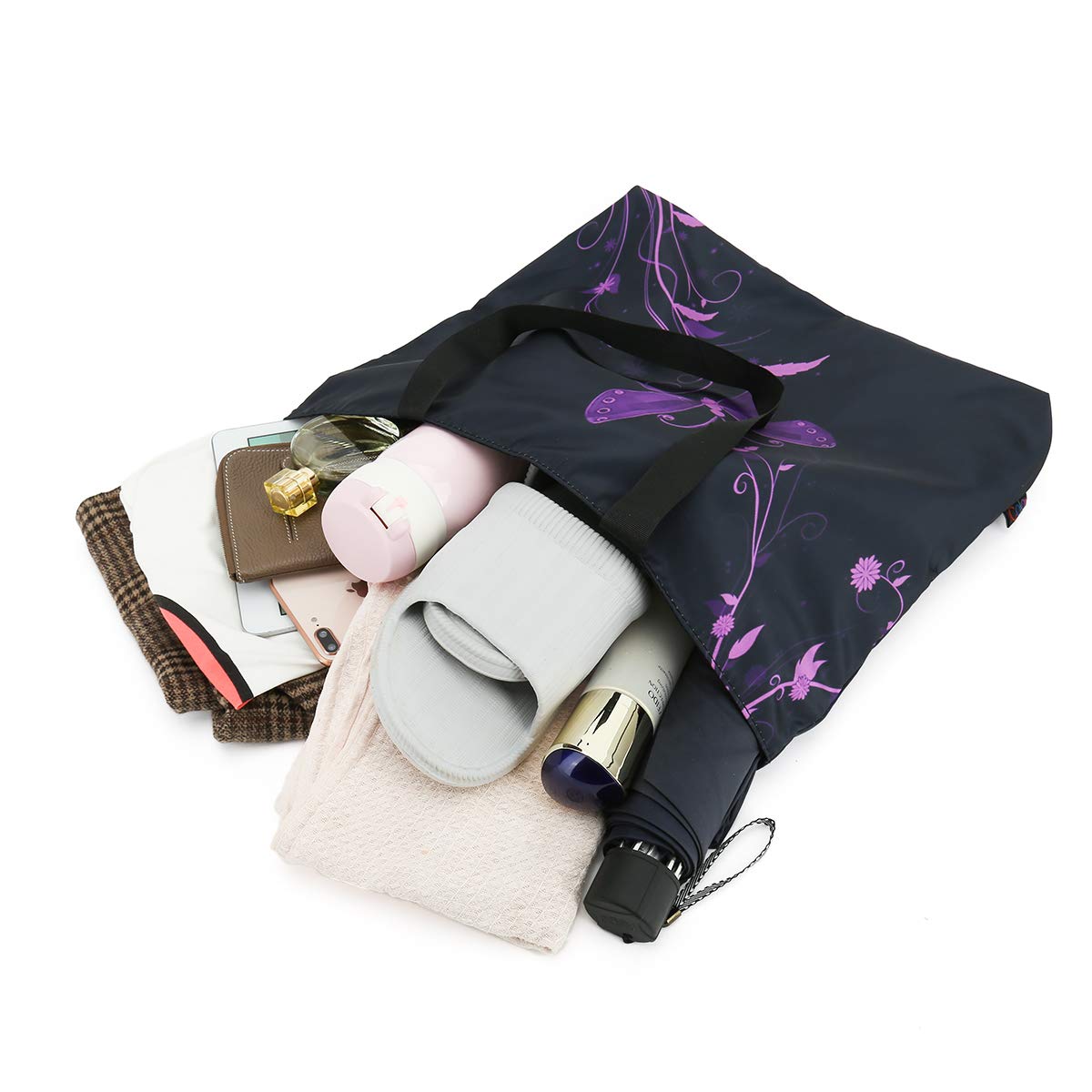 Purple Butterfly Gym Bag