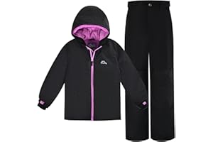 NORDOIS CHALET Girls Snowsuit With Hood Water-repellent Ski suit Windproof Winter Suit