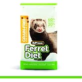 ZuPreem Grain Free Ferret Food, High Protein Food for Ferrets, USA, 4 lb | ZuPreem Ferret Food, High Protein, Healthy Ferret Kibble, Digestive Health, Complete Diet, All Ages, Made in USA