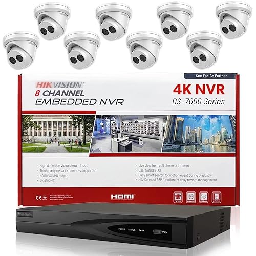 HIKV IP Camera System DS-7608NI-K1/8P 4K Channel PoE NVR Kit