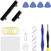 Power On Off Volume Button Key Replacement for Galaxy Note 20 Ultra Repair Part, with Toolkit (Black)