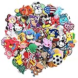 YaqinZ 100pcs Different Shape Shoes Charms Fits for Croc Shoes & Jibbitz Wristband Bracelet Party Gifts