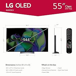 LG C3 Series 55-Inch Class OLED evo 4K Processor