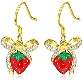 Dreamboat Sterling Silver Fruit Earring for Women Dangle Earrings Hook Earrings Accessories Fruit Jewelry Gifts